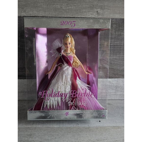 2005 Mattel Holiday Barbie Doll By Bob Mackie Barbie Collector